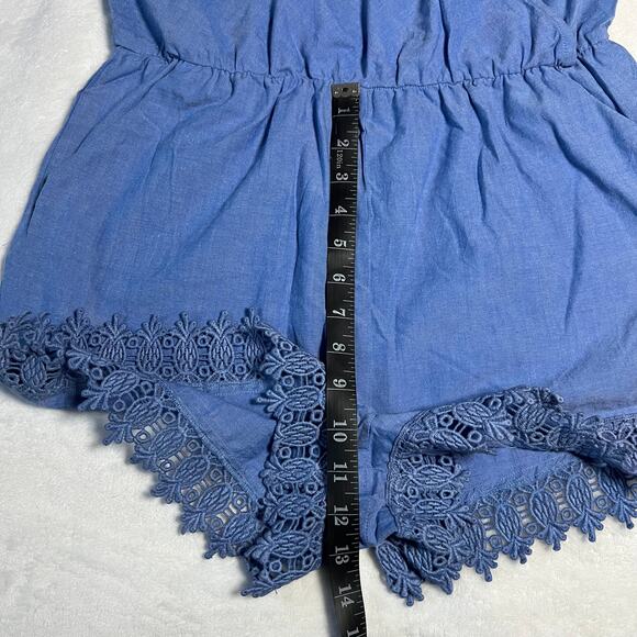 Women's Sleeveless V-Neck Romper Playsuit Size Small Casual Summer Lightweight - Picture 8 of 10